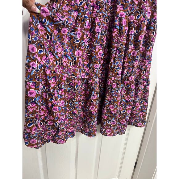 NWT J. Crew Women 8 Flutter Sleeve Tiered Midi Dress Floral Whimsical Cottage - Picture 10 of 13